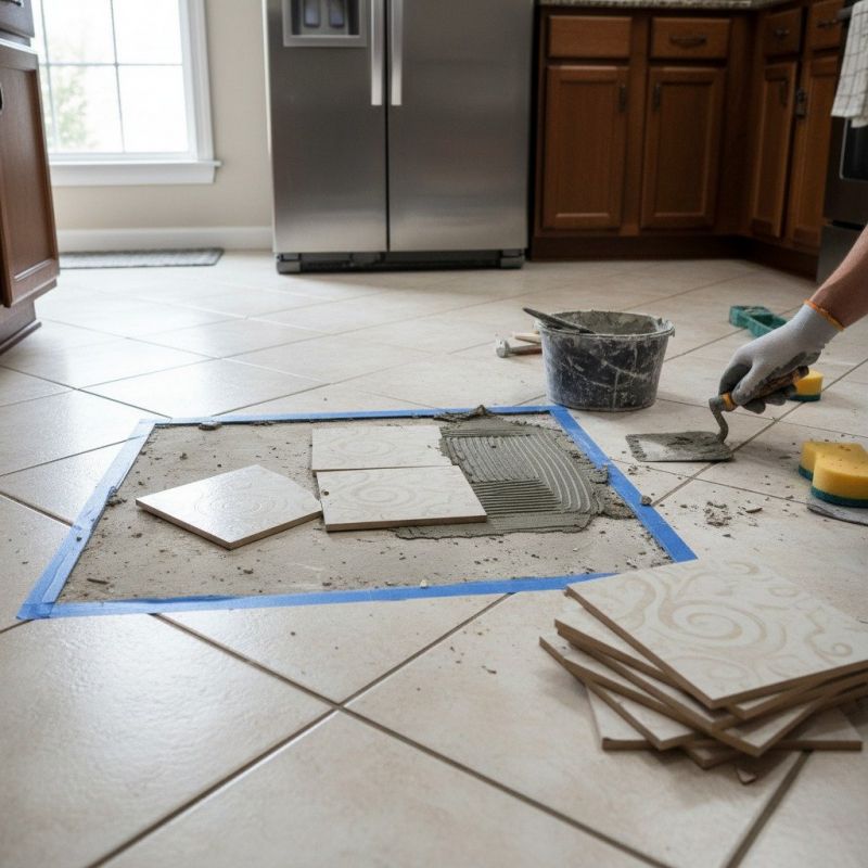 Kitchen Tile Repair